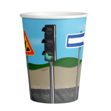 Construction Party Becher auf der Baustelle